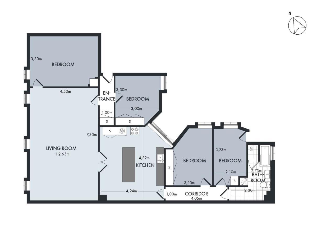 Sanders Stage - Enchanting Four-bedroom Near Nyhavn København